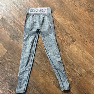 GymShark flex high grey and pink leggings